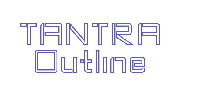 TANTRA Outline Font