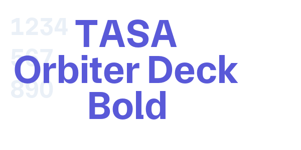 TASA Orbiter Deck Bold font free