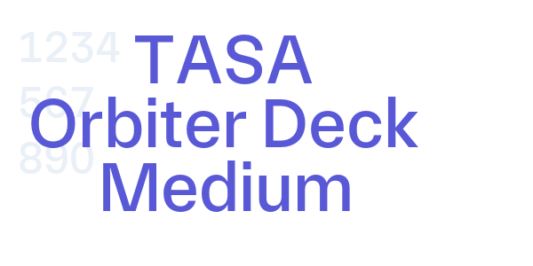 TASA Orbiter Deck Medium font free