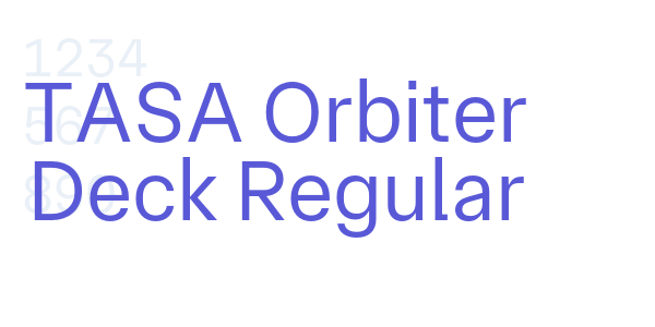 TASA Orbiter Deck Regular font free