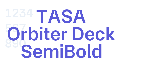 TASA Orbiter Deck SemiBold font free