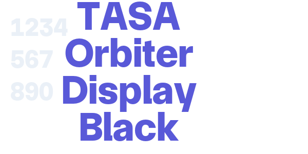 TASA Orbiter Display Black font free