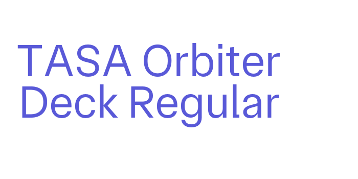 TASA Orbiter Deck Regular Font Download