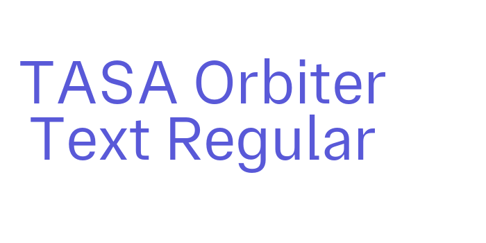 TASA Orbiter Text Regular Font Download