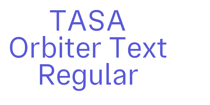 TASA Orbiter Text Regular Font