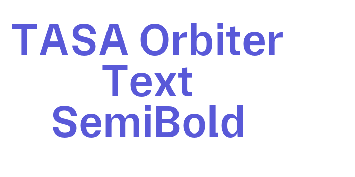 TASA Orbiter Text SemiBold Font Download