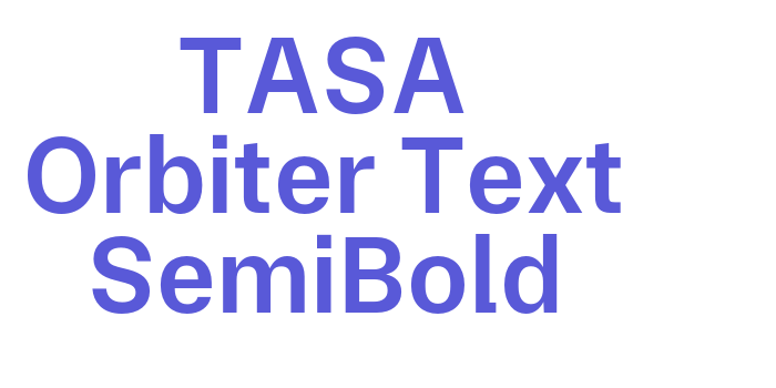 TASA Orbiter Text SemiBold Font