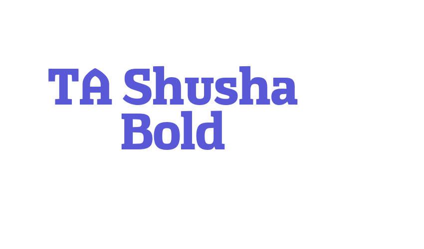 TA Shusha Bold Font Download