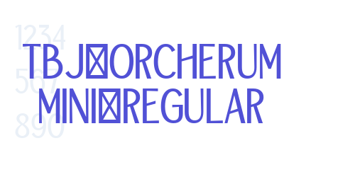 TBJ Orcherum Mini Regular-font-download