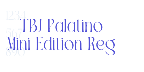 TBJ Palatino Mini Edition Reg-font-download