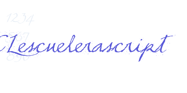 TCLescuelerascript font free