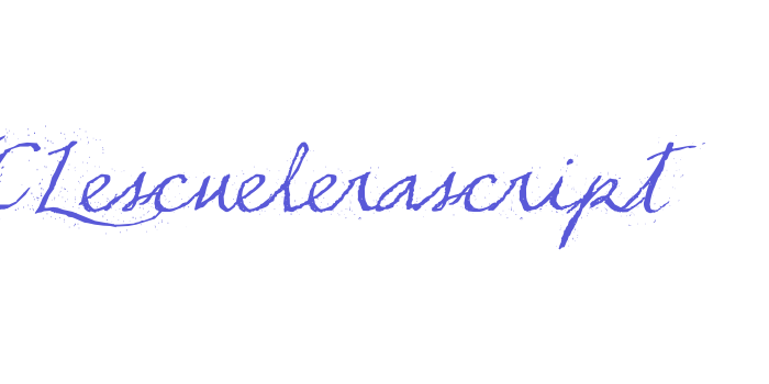 TCLescuelerascript Font Download