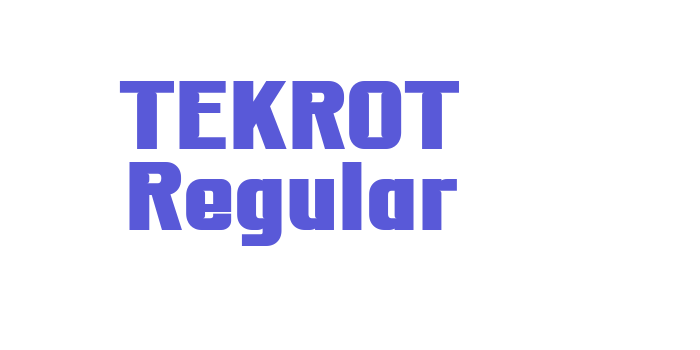 TEKROT Regular Font Download