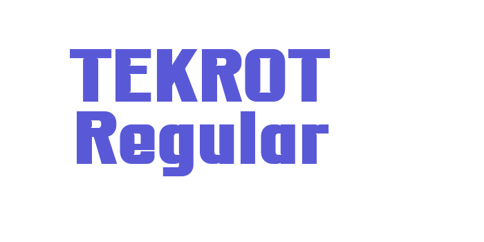 TEKROT Regular Font