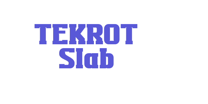 TEKROT Slab Font Download