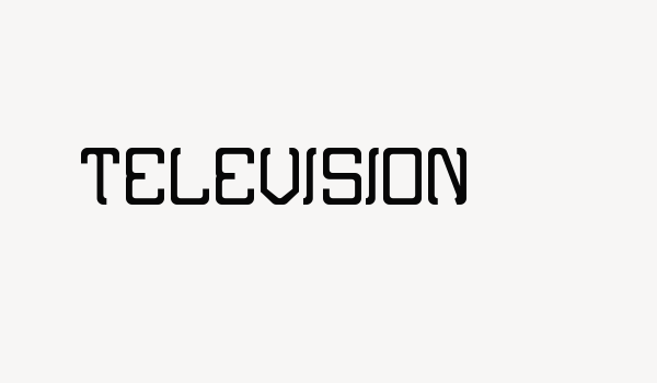 TELEVISION Font