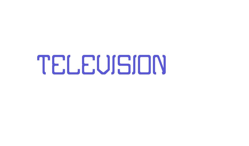 TELEVISION Font Download