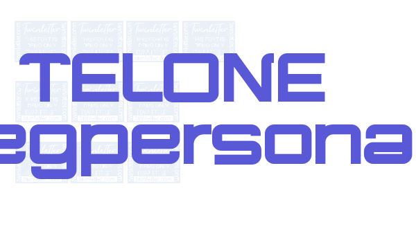 TELONE Regpersonal Font