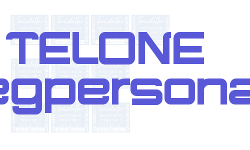 TELONE Regpersonal Font Download