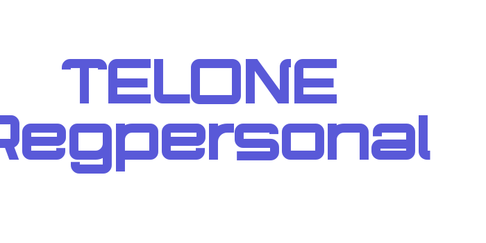 TELONE Regpersonal Font Download