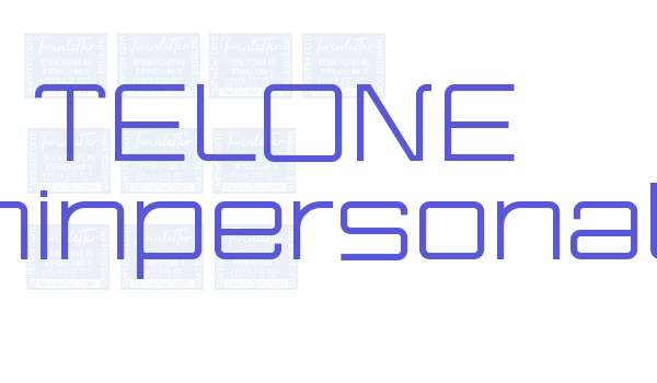 TELONE Thinpersonal Font