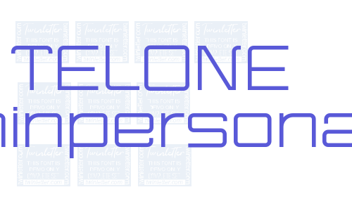 TELONE Thinpersonal Font Download