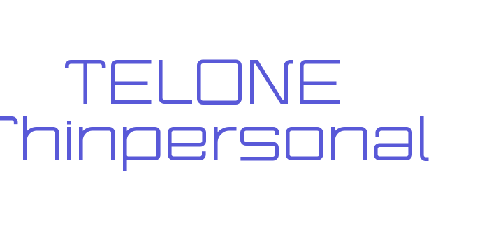 TELONE Thinpersonal Font Download