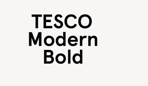 TESCO Modern Bold Font