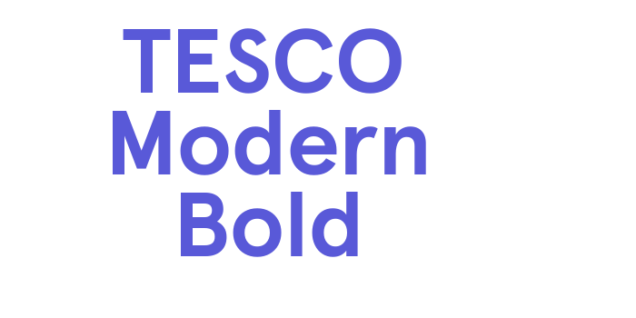 TESCO Modern Bold Font