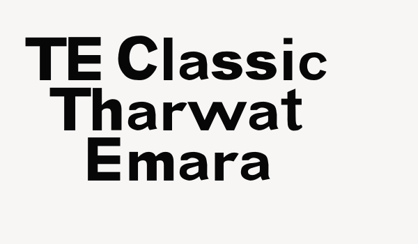 TE Classic Tharwat Emara Font