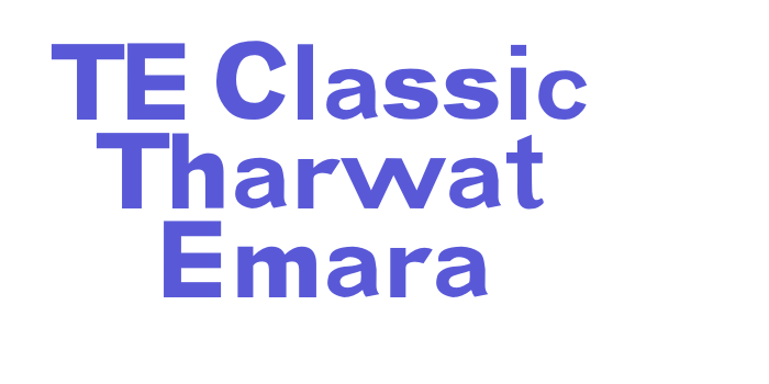 TE Classic Tharwat Emara Font Download