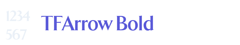 TFArrow Bold-related font