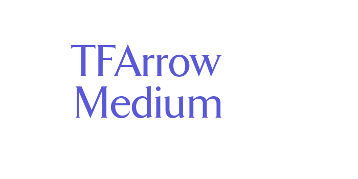 TFArrow Medium Font Download