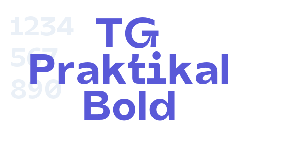 TG Praktikal Bold font free