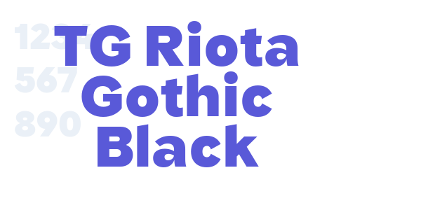 TG Riota Gothic Black font free