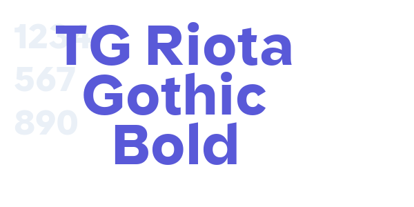 TG Riota Gothic Bold font free