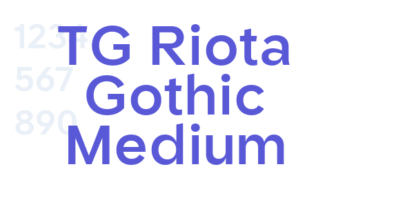 TG Riota Gothic Medium font free