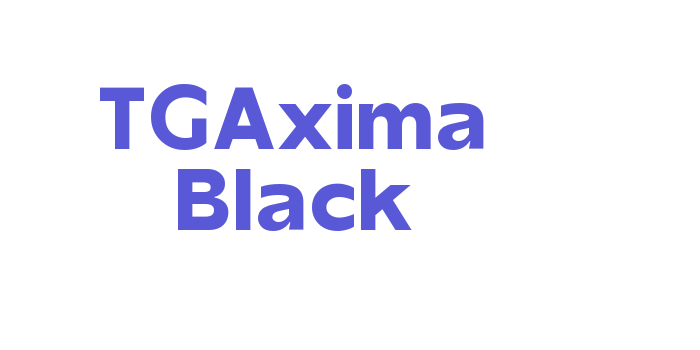 TGAxima Black Font Download