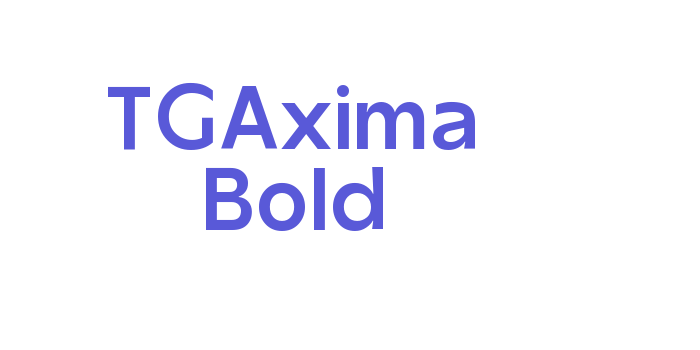 TGAxima Bold Font Download