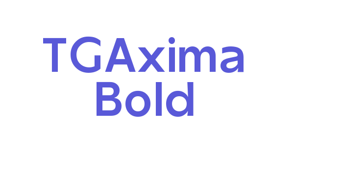 TGAxima Bold Font