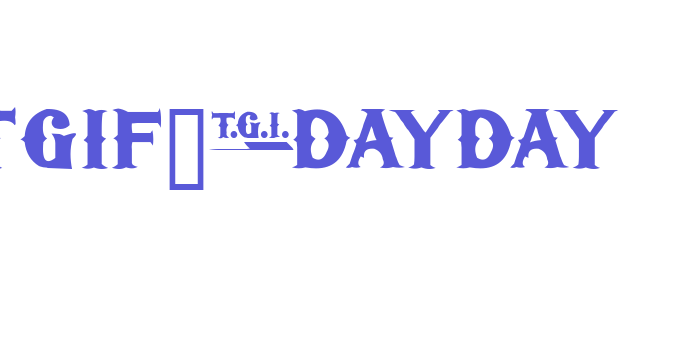 TGIFriday Font Download