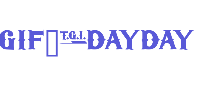 TGIFriday Font