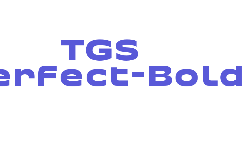 TGS Perfect-Bold Font