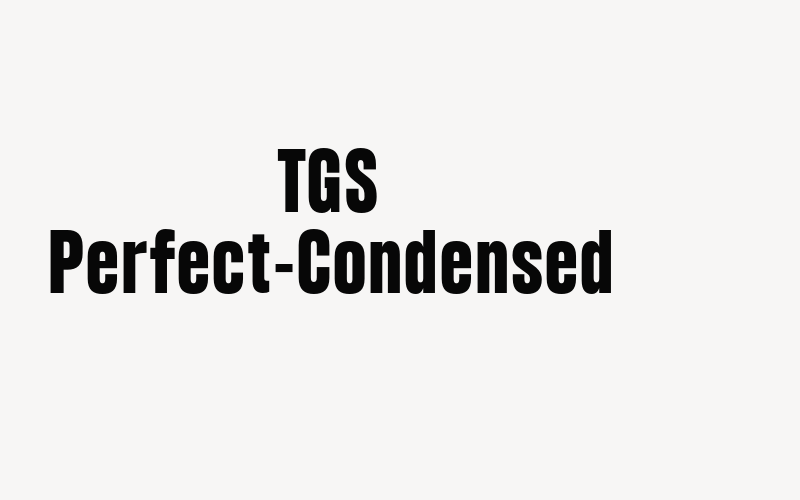 TGS Perfect-Condensed Font