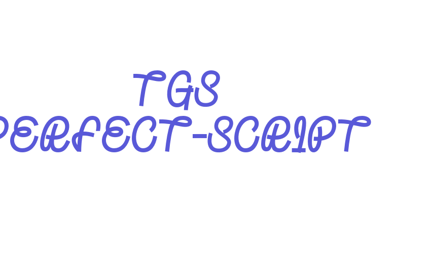 TGS Perfect-Script Font