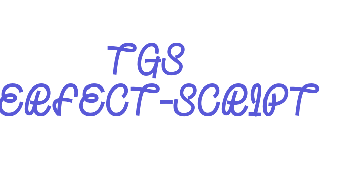 TGS Perfect-Script Font Download