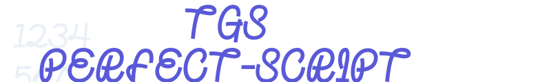 TGS Perfect-Script font