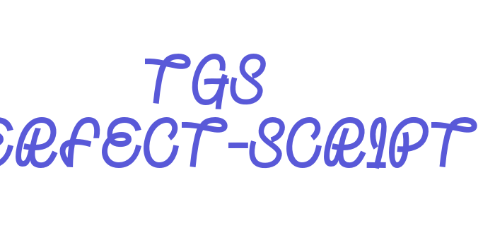 TGS Perfect-Script Font