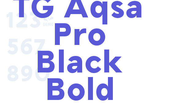 TG Aqsa Pro Black Bold Font