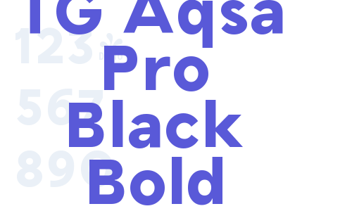 TG Aqsa Pro Black Bold Font Download